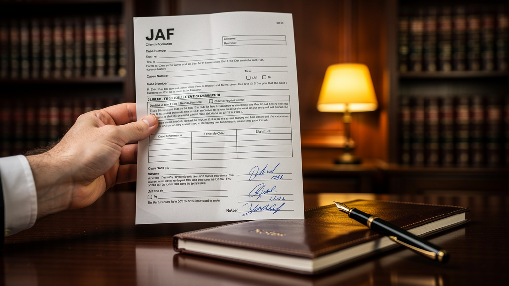 Quel est l'importance du formulaire jaf dans votre affaire
